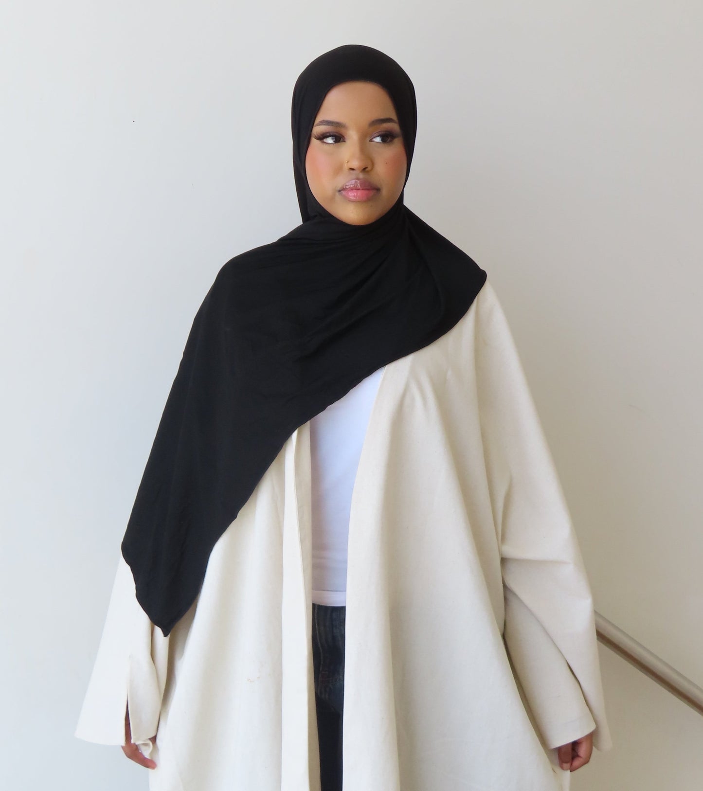 Black - Jersey Shawl