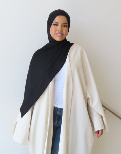 Black - Jersey Shawl