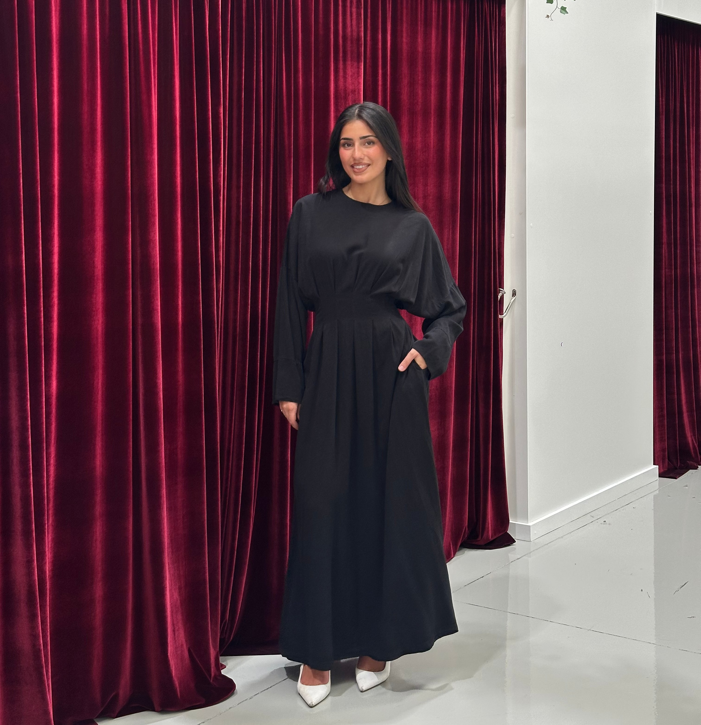 Ayah Pleated Dress