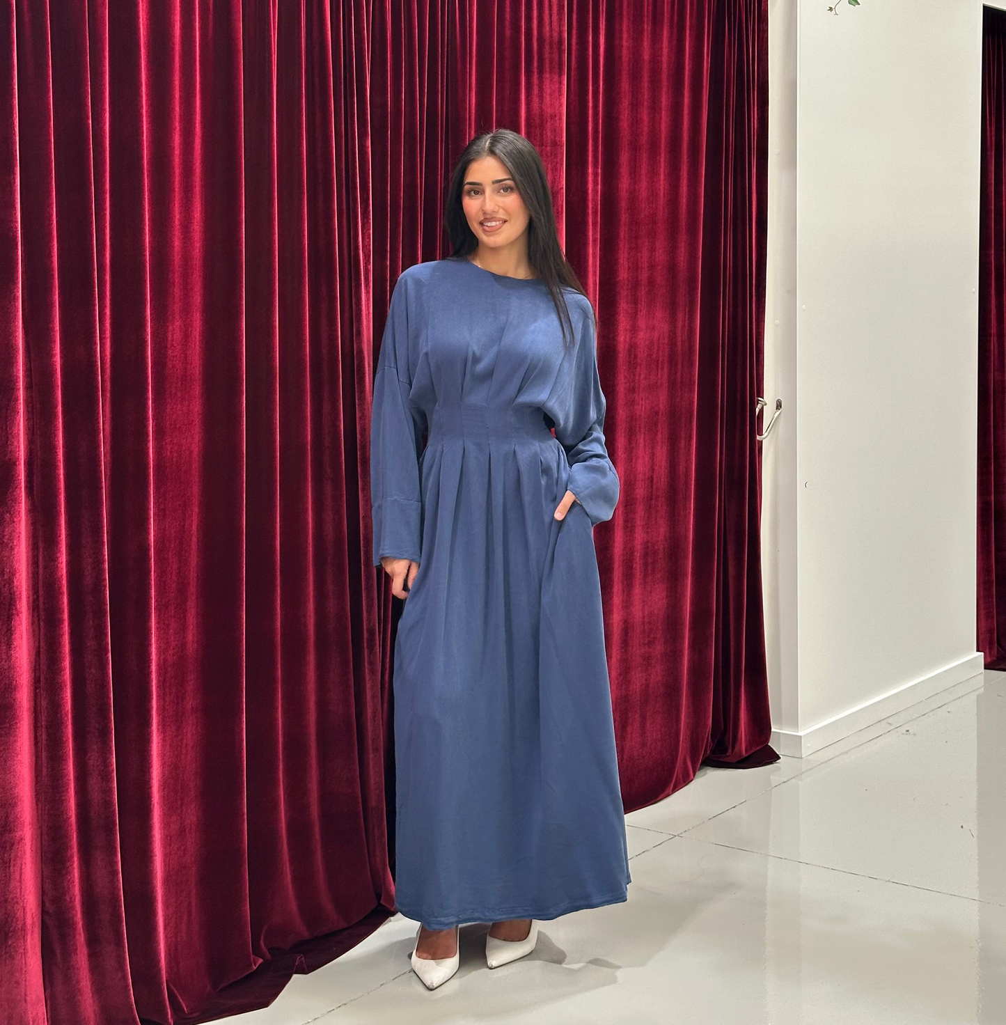 Ayah Pleated Dress