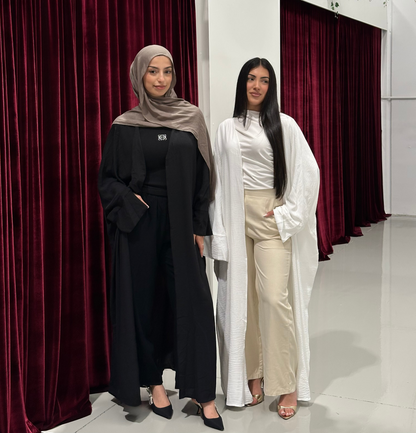 Nila Batwing Open Abaya