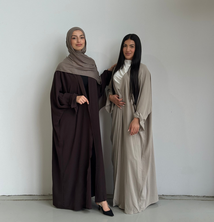 Nila Batwing Open Abaya
