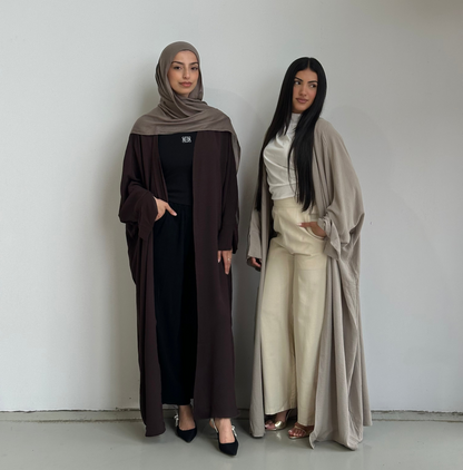 Nila Batwing Open Abaya