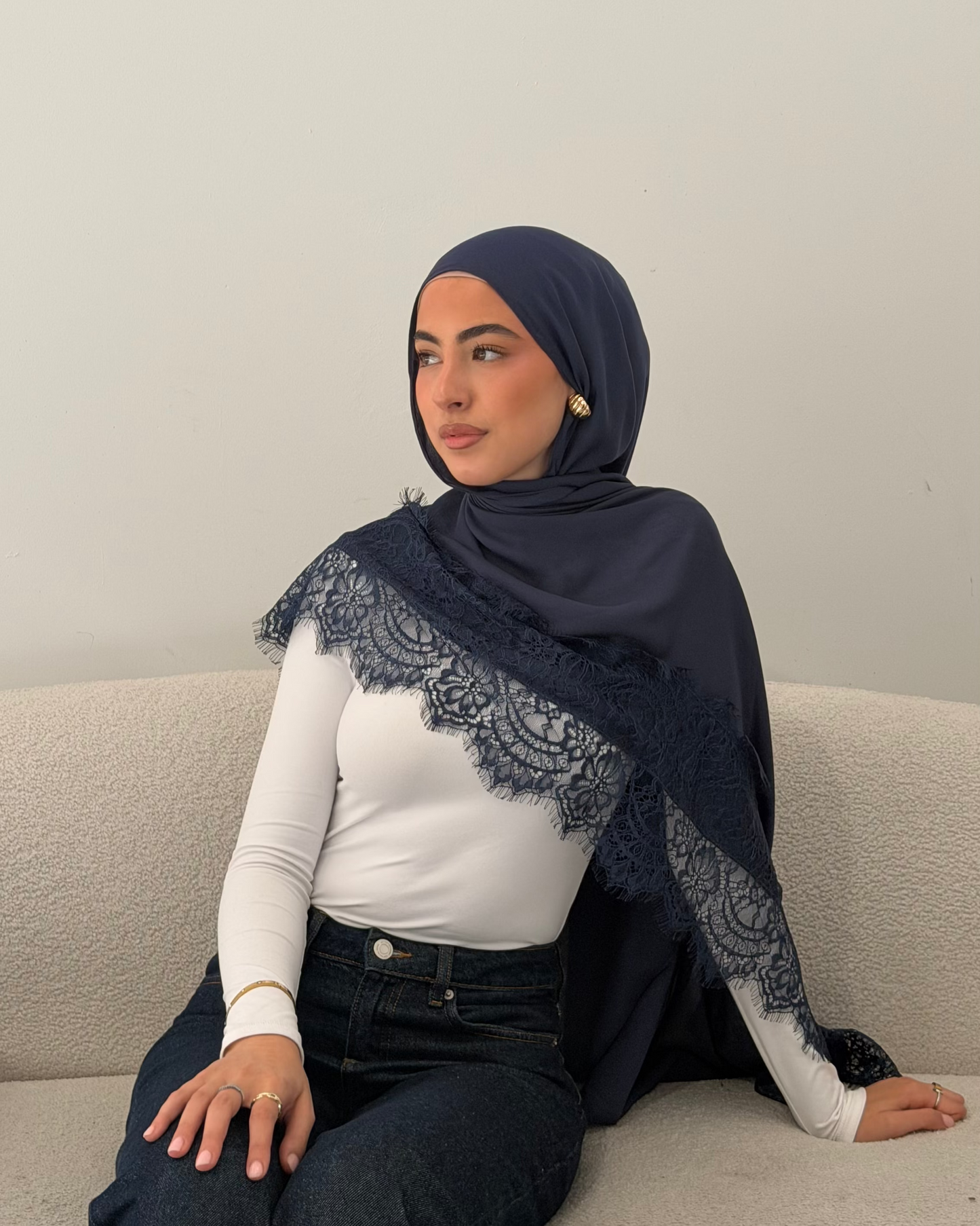 2.0 Navy Lace Modal