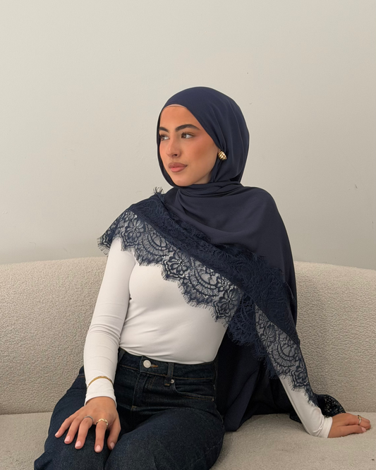 2.0 Navy Lace Modal
