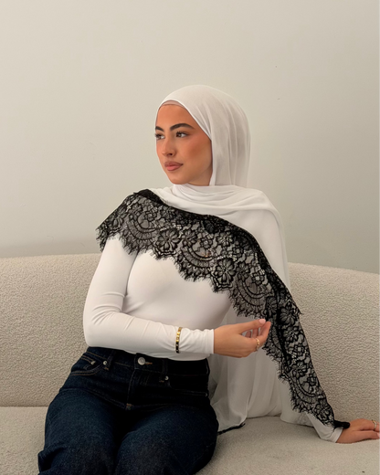 2.0 White/B Lace Modal