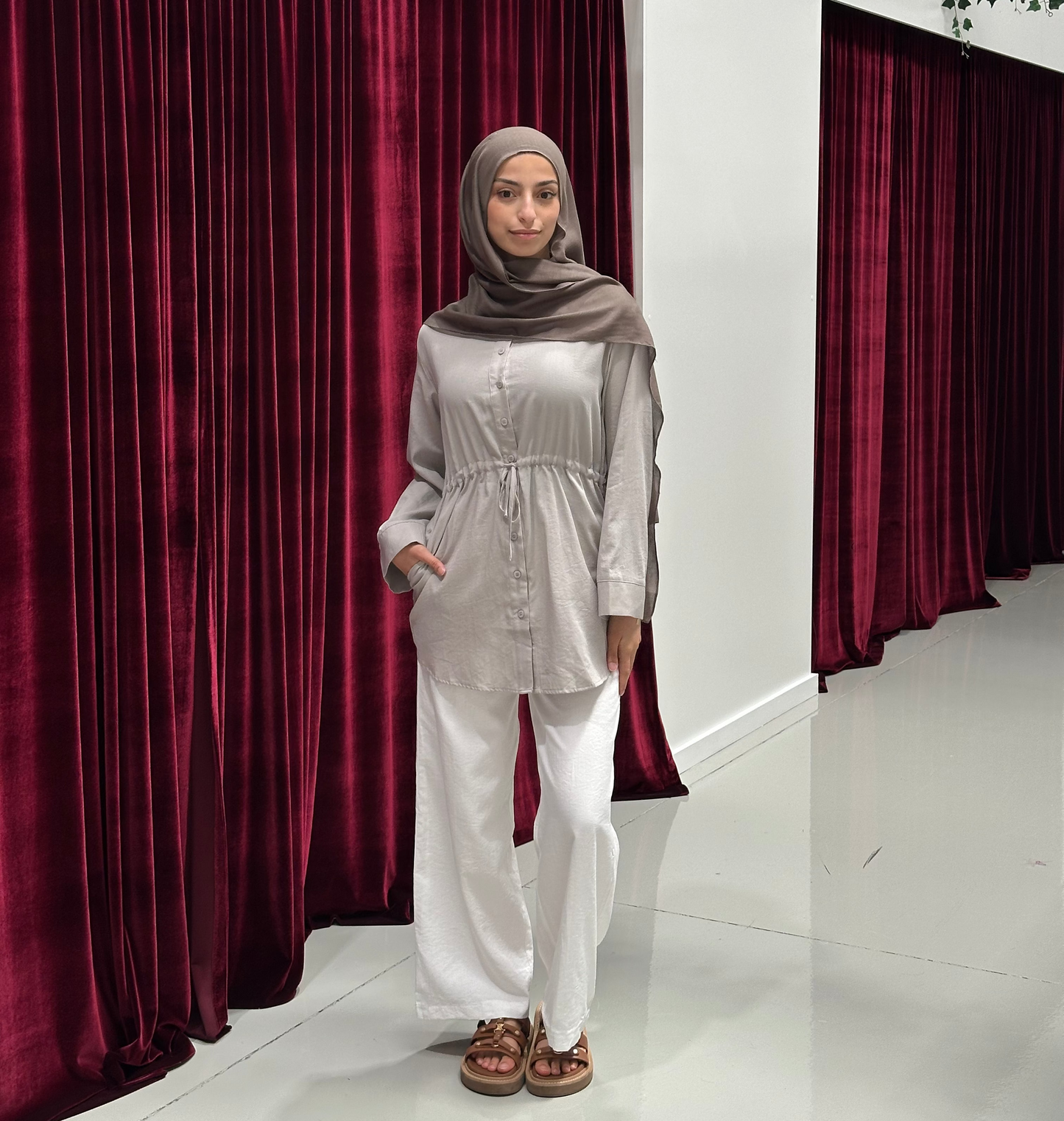 Dalia Drawstring Top