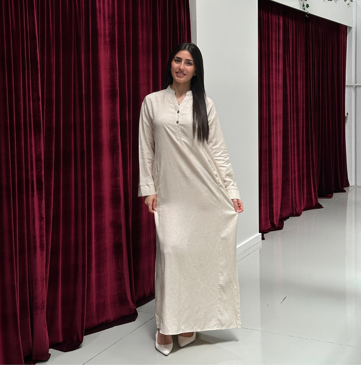 Alara Linen Abaya