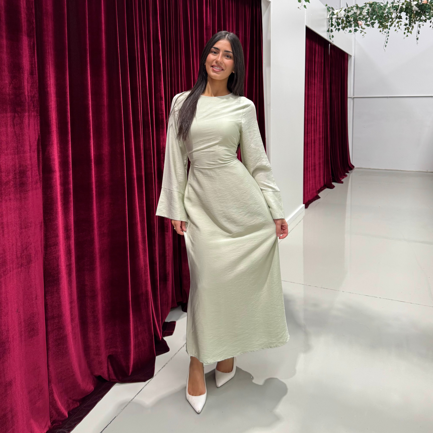 Nia Linen Corset Dress