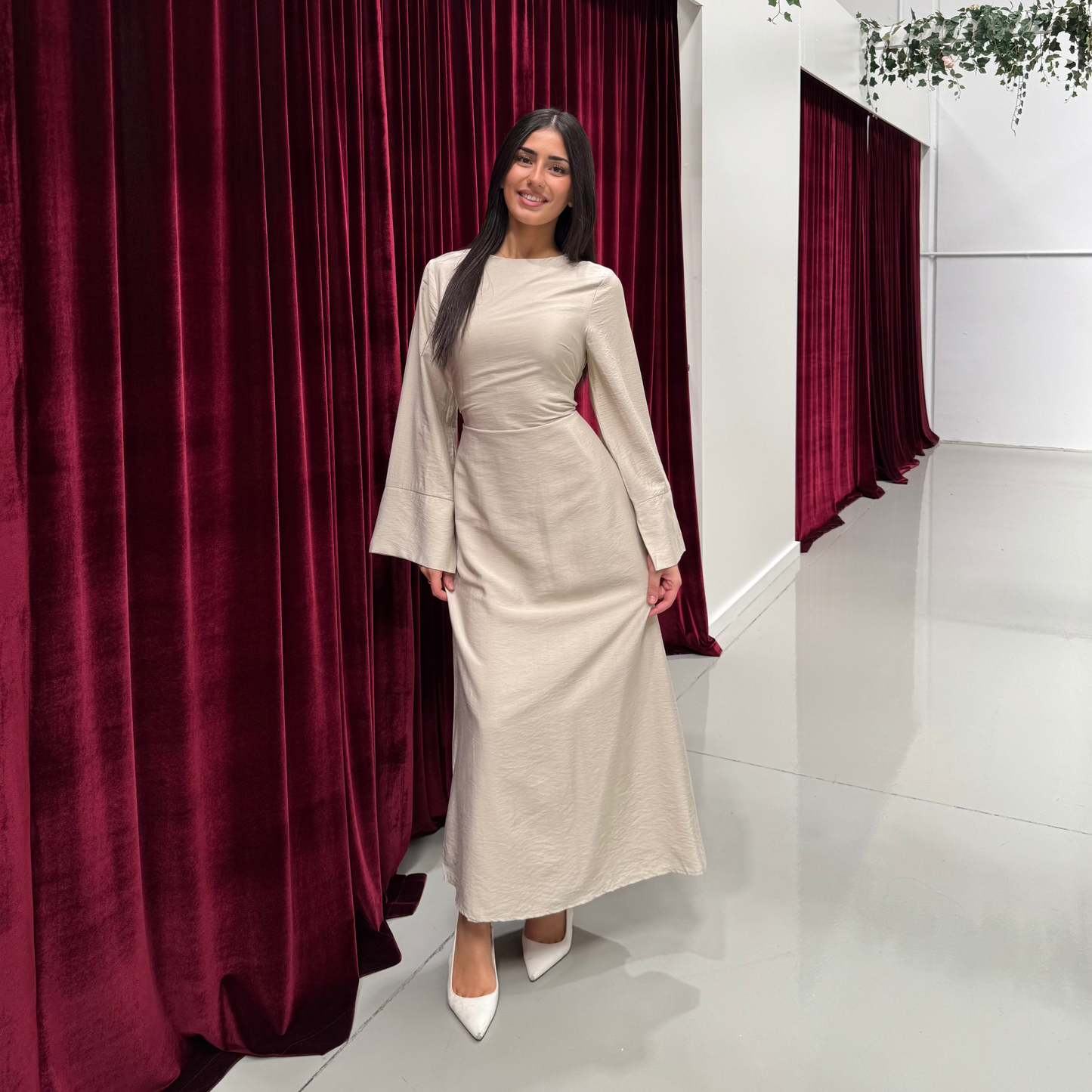 Nia Linen Corset Dress