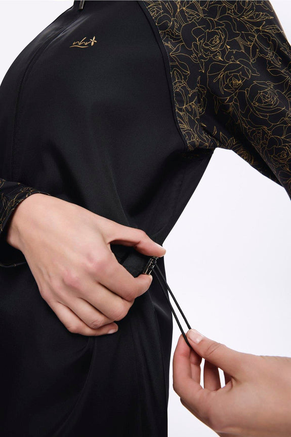 Gold Floral Swim Set